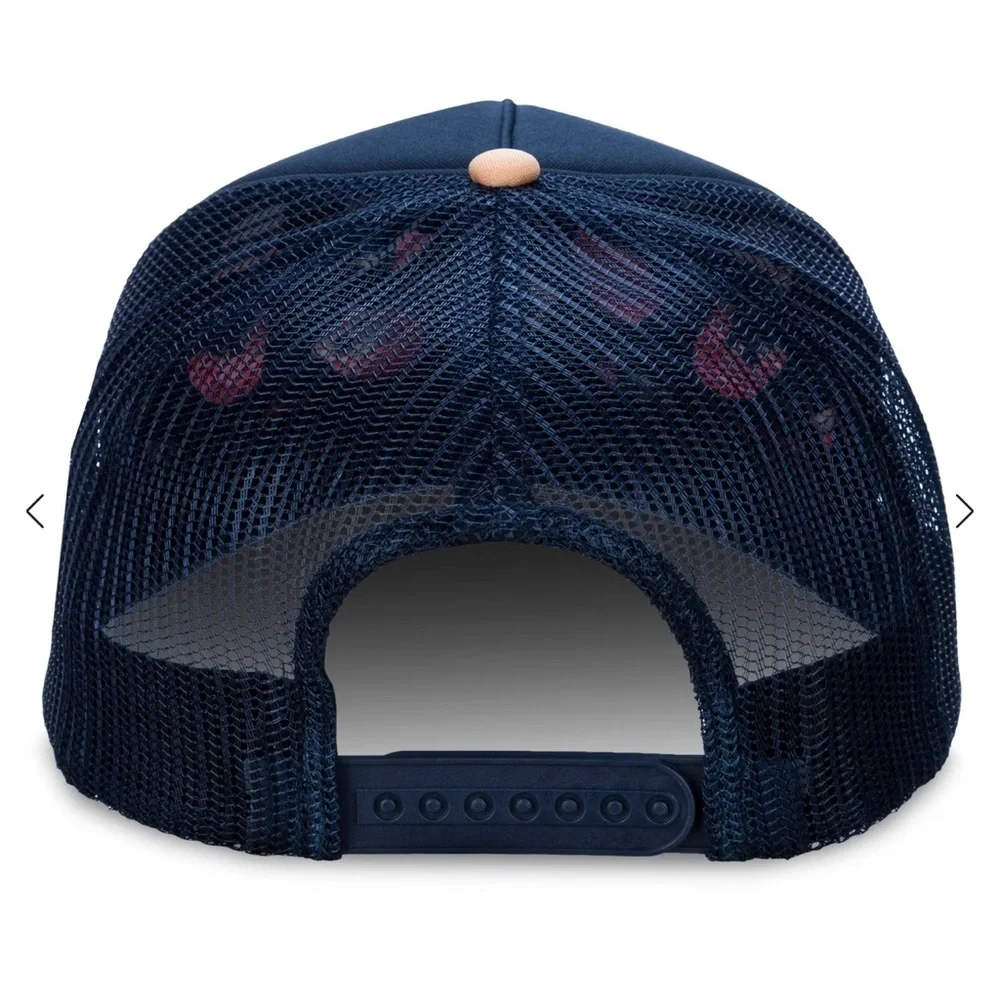 Marvel Navy and Tan Cap with Gold Logo - Picture 3 of 4